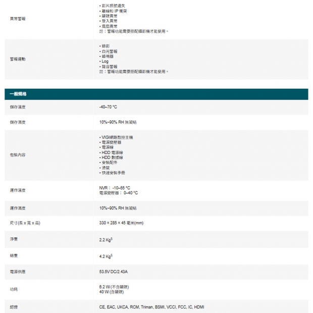 TP-LINK VIGI NVR2016H-16P VIGI 16 路 PoE+ 網路監控主機/監視器主機(NVR) TP-LINK VIGI NVR2016H-16P VIGI 16 路 PoE+ 網路監控主機/監視器主機(NVR)