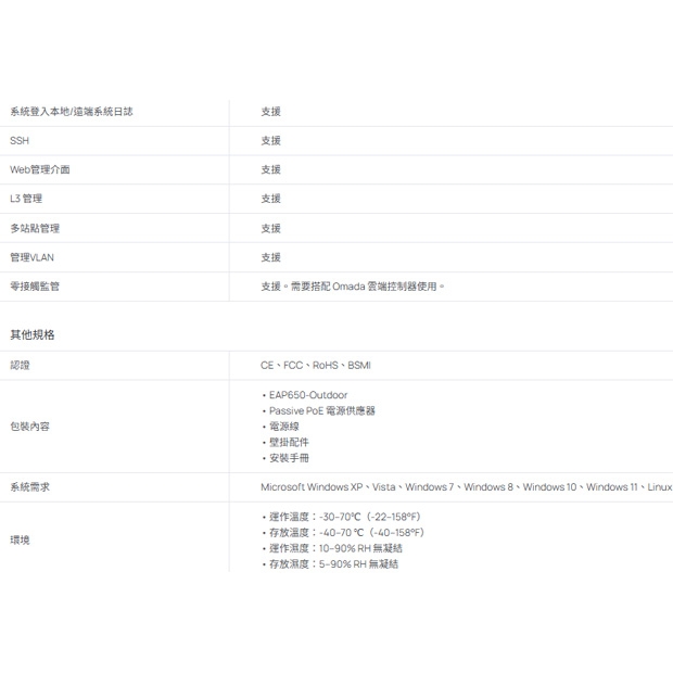 TP-LINK EAP650-Outdoor AX3000 室內/戶外型 Wi-Fi 6 基地台