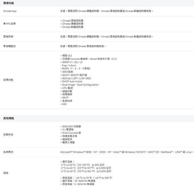 TP-LINK SG6428X Omada 24 埠 Gigabit 可堆疊 L3 管理型交換器 (含 4 個 10G 插槽)