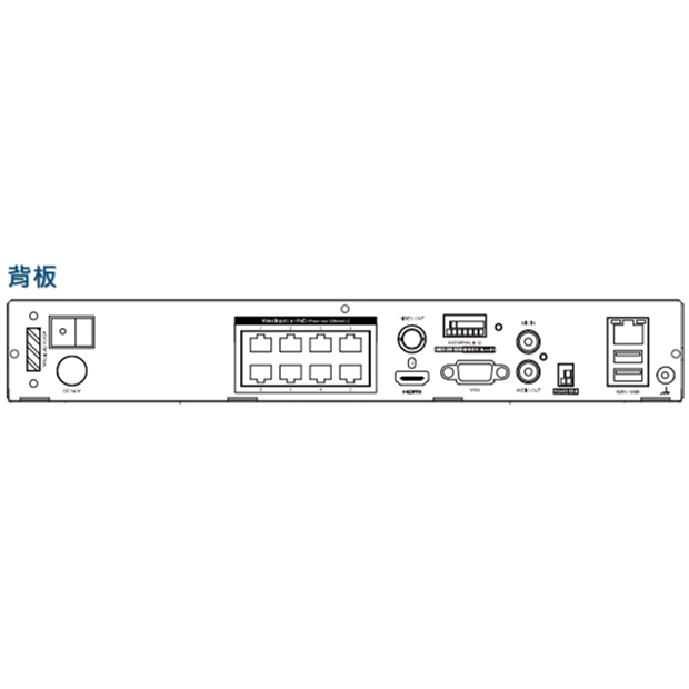 AVTECH 陞泰 AVH2109AIX(US)-U1 AI 智慧偵測 9 路 H.265 網路型錄影主機
