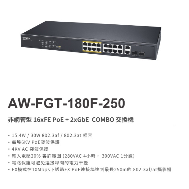 VIVOTEK AW-FGT-180F-250 16埠PoE_2埠 COMBO 非網管型 交換器.1.jpg