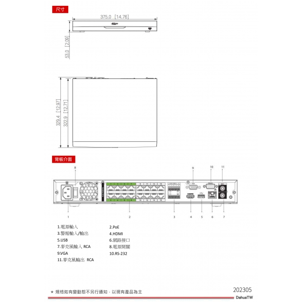 大華dahua DH-NVR5216-16P-EI 16路1U 16PoE 2HDD網路NVR3.jpg
