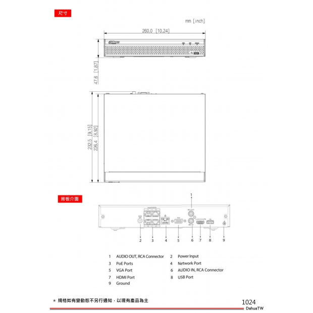 大華dahua DH-NVR4104HS-P-4KS3 4路1U 4PoE 1HDD NVR3.jpg