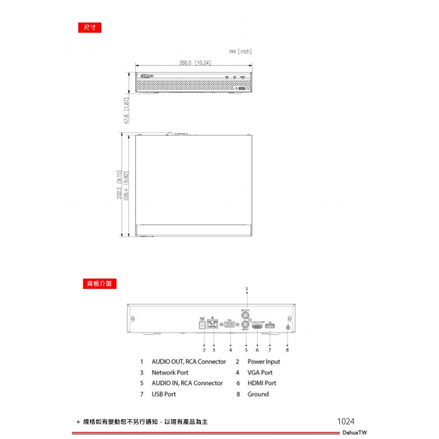 大華dahua DH-NVR4108HS-4KS3 8 路1U 1HDD NVR3.jpg
