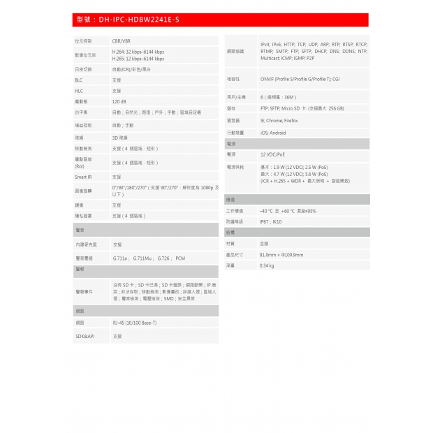 大華dahua DH-IPC-HDBW2241E-S 2MP 紅外線定焦半球網路攝影機2.jpg