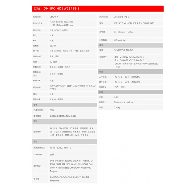 大華dahua DH-IPC-HDBW2841E-S 8MP 紅外線定焦半球網路攝影機2.jpg