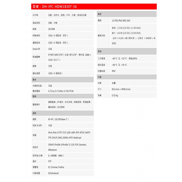 大華dahua DH-IPC-HDW1830T-S6 8MP紅外線定焦半球網路攝影機2.jpg