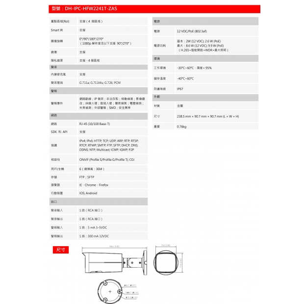 大華dahua DH-IPC-HFW2241T-ZAS 2MP 紅外線變焦槍型網路攝影機2.jpg