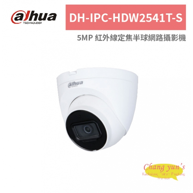 大華dahua DH-IPC-HDW2541T-S 5MP 紅外線定焦半球網路攝影機.jpg