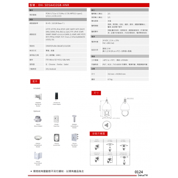 大華dahua DH-SD5A432GB-HNR 4MP 32 倍星光紅外線網路 PTZ 攝影機2.jpg