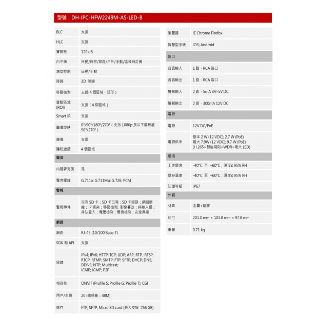 大華dahua DH-IPC-HFW2249M-AS-LED-B 2MP 全彩定焦槍型網路攝影機2.jpg