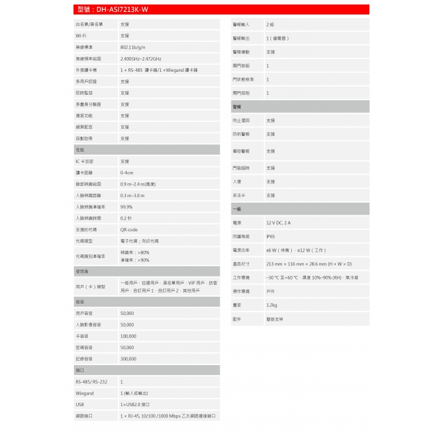 大華dahua DH-ASI7213K-W 7吋人臉辨識門禁機2.jpg