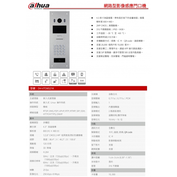 大華dahua DH-VTO6521K 網路型影像感應門口機1.jpg