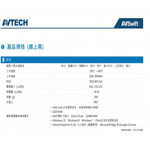AVTECH 陞泰 DGM3204SCT AI智慧H.265三百萬畫素紅外線半球型網路攝影機3.jpg