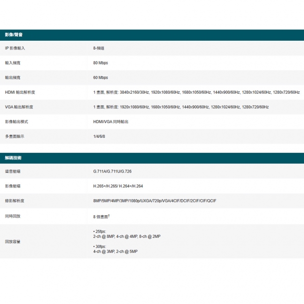 TP-LINK VIGI NVR1008H-8MPV1.2_NVR1008H-8MP V1.2_ VIGI 8 路 PoE_ 網路監控主機 監視器主機_NVR_.1.jpg