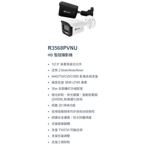 神盾 R3568PVNU 4K HD 監控攝影機.1.jpg