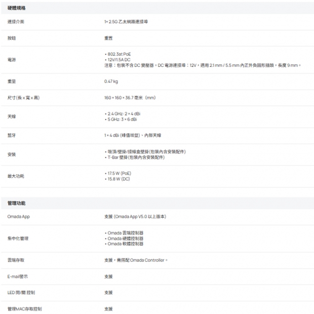 TP-LINK EAP727 BE5000 吸頂式 Wi-Fi 7 無線基地台