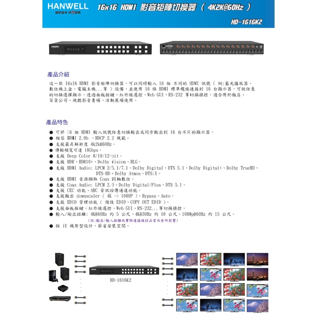 HANWELL HD-1616K2 16x16 HDMI 矩陣切換器 _ 4K60Hz _.1.jpg