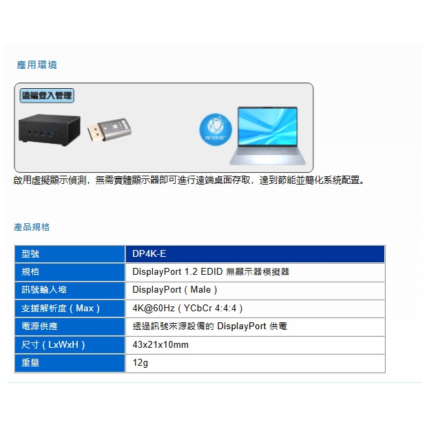 HANWELL DP4K-E EDID 無顯示器模擬器.1.jpg