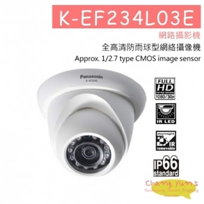 K-EF234L03E 全高清防雨球型網絡攝像機 網路攝影機