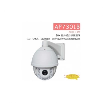AP7301B AHD 1.3M 30X 室外紅外線高速球 D-AHD (720P) 高清攝影機