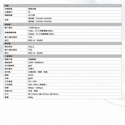 DJS-2HDF08V1D-T/R 8路 1080P CVI/TVI/AHD 光電轉換器