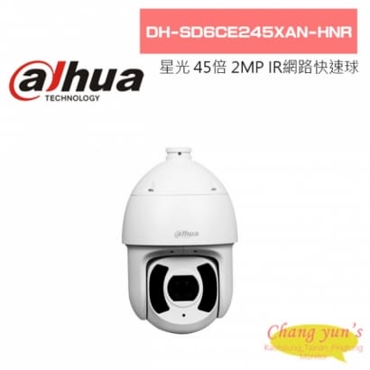 大華 DH-SD6CE245XAN-HNR 星光級 45倍 2MP 紅外線網路快速球攝影機
