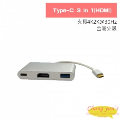 Type-C 3 in 1(HDMI)轉換器