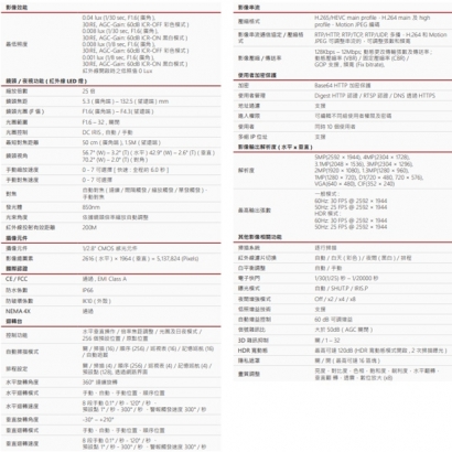 LILIN 利凌 S8R5554EX25-C 500萬畫素 紅外線防破壞高速球型網路攝影機