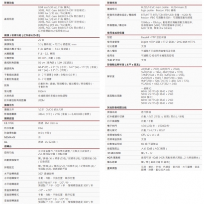 LILIN 利凌 S7R5584EX25-C 800萬畫素 高畫質高速球型防破壞網路攝影機