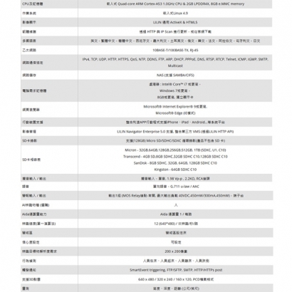 LILIN 利凌 DS362A 3D ToF 深度感測網路攝影機
