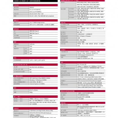 LILIN 利凌 FR33C2 12MP 日夜兩用固定焦紅外線防破壞攝影機