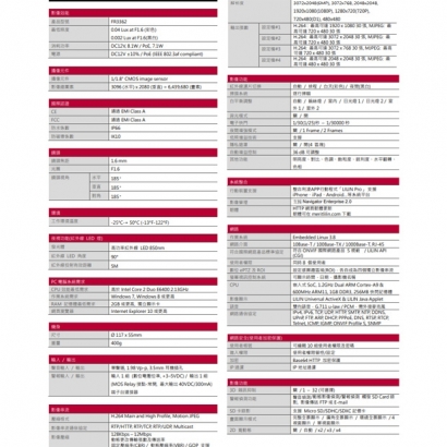 LILIN 利凌 FR3362 600萬畫素 日夜兩用固定焦紅外線防破壞攝影機