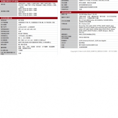 LILIN 利凌 P3T6522E2 200萬畫素 雙目紅外線熱感測溫網路攝影機