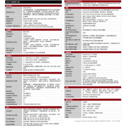 LILIN 利凌 NAV24072B 72路 雙螢幕 NAV錄影主機
