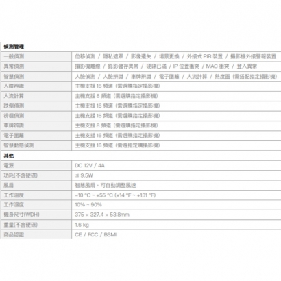 欣永成 Benelink BLN5208T 12M H.265 8路 NVR 網路錄影主機