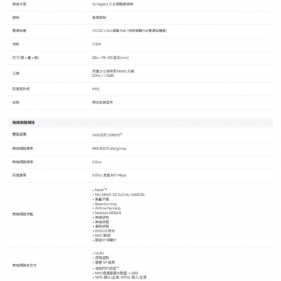 TP-LINK EAP211-Bridge KIT V1 無線橋接 5 GHz 867 Mbps 遠距離 室內/室外型基地台