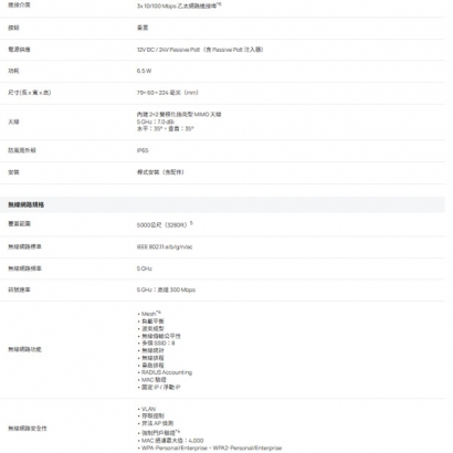 TP-LINK EAP115-Bridge KIT V2 Omada 5GHz 300 Mbps 長距離室內/戶外型無線網橋