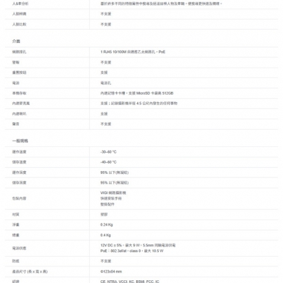 TP-LINK VIGI C450 VIGI 5MP 全彩半球型監視器/商用網路監控攝影機