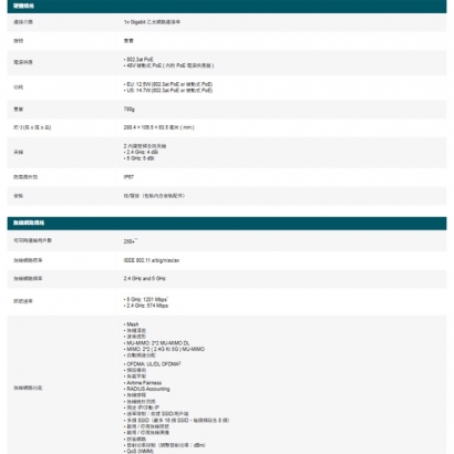 TP-LINK Festa F61-Outdoor AX1800 室內/室外 WiFi 6 基地台