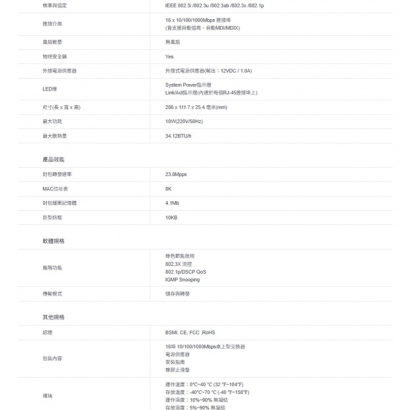 TP-LINK TL-SG116 16埠 Gigabit桌上型交換器
