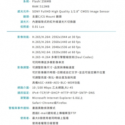 VACRON VIN-BS702-E6 5MP 槍型網路攝影機