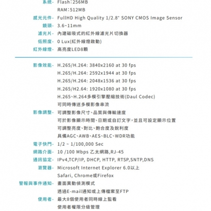 VACRON VIN-US731V-E8 8MP 槍型網路攝影機