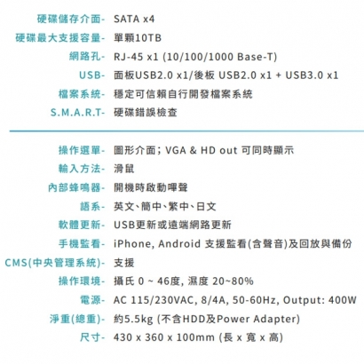 VACRON VDN-CK801 16路 5MP DTV影像錄影系統 VACRON VDN-CK801 16路 5MP DTV影像錄影系統