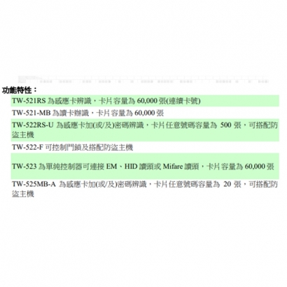 TW-521-C 簡易型讀卡機 為防拷型