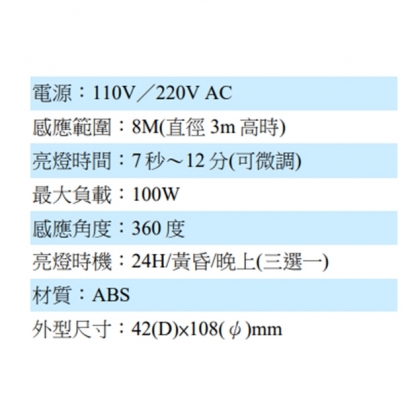 IR-IL360 燈控紅外線感應器