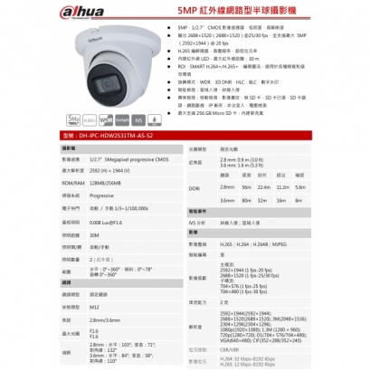 大華dahua DH-IPC-HDW2531TM-AS-S2 5MP紅外線定焦網路攝影機1.jpg 大華dahua DH-IPC-HDW2531TM-AS-S2 5MP紅外線定焦網路攝影機1.jpg