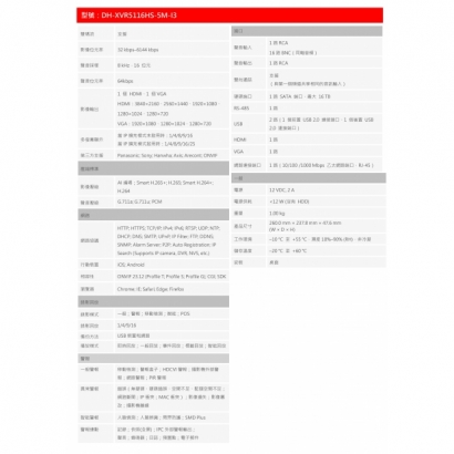 大華dahua DH-XVR5116HS-5M-I3 16CH 1U 1HDD數位錄影機2.jpg 大華dahua DH-XVR5116HS-5M-I3 16CH 1U 1HDD數位錄影機2.jpg