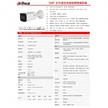 大華dahua DH-IPC-HFW2541T-AS 5MP 紅外線定焦槍型網路攝影機1.jpg 大華dahua DH-IPC-HFW2541T-AS 5MP 紅外線定焦槍型網路攝影機1.jpg