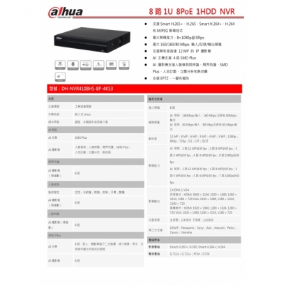 大華dahua DH-NVR4108HS-8P-4KS3 8路1U 8PoE 1HDD NVR1.jpg